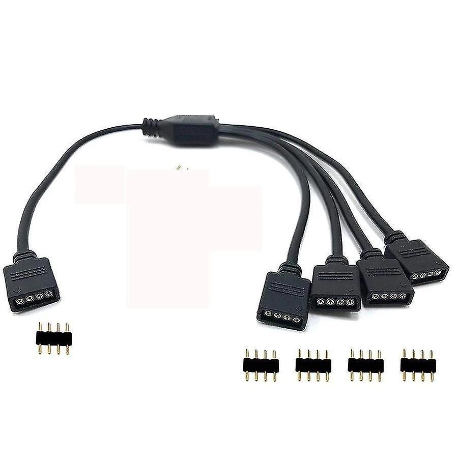 1 To 4 4 pins Rgb Led Tape Connector For Strip Light