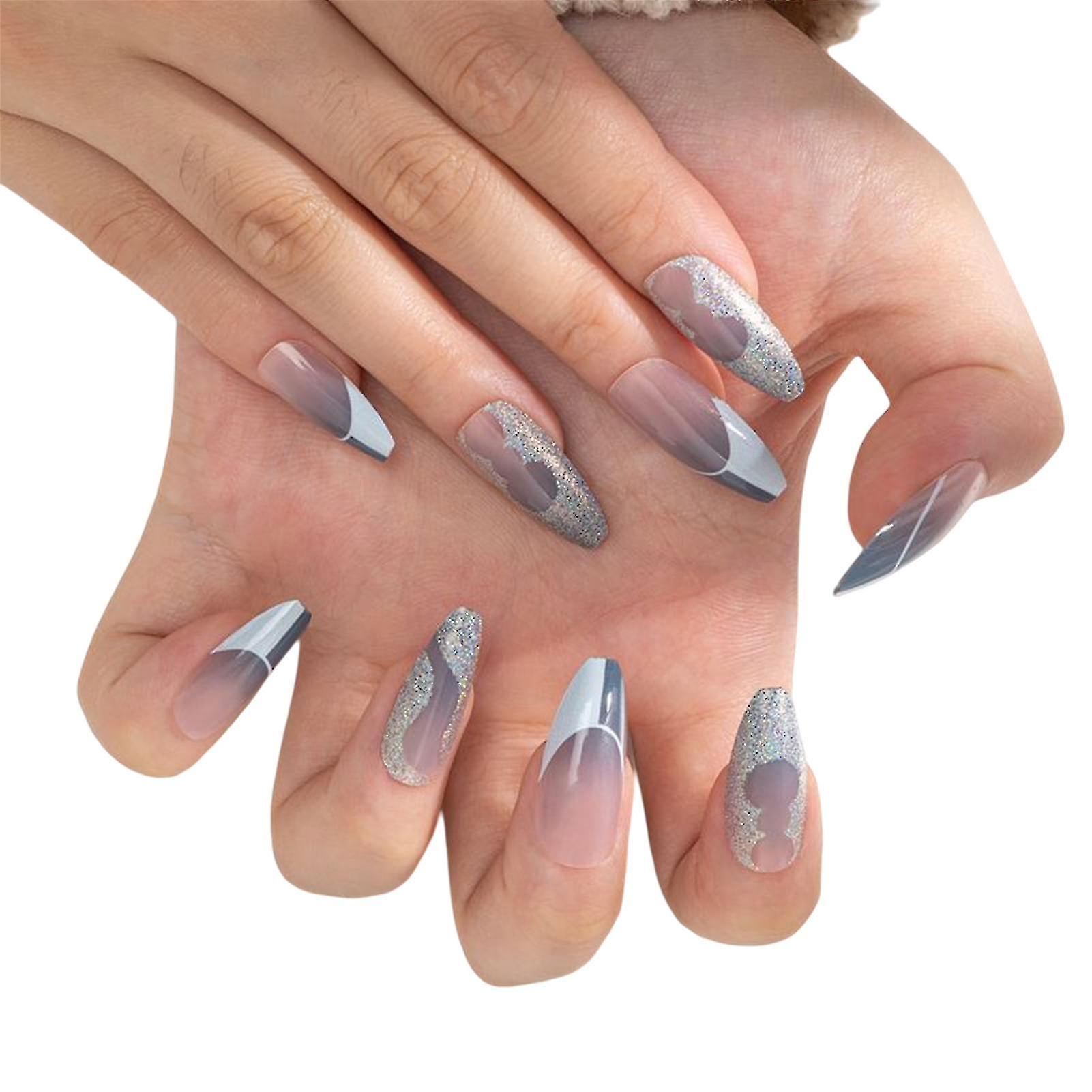 Reusable Nail Art Artificial Nails Unique Design Press-on Nails Finger Nail Diy At-home