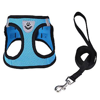 Travel Cat Harness And Leash Set - Adjustable Soft Mesh Vest Harnesses With Reflective Strap - Harness For Cats, M
