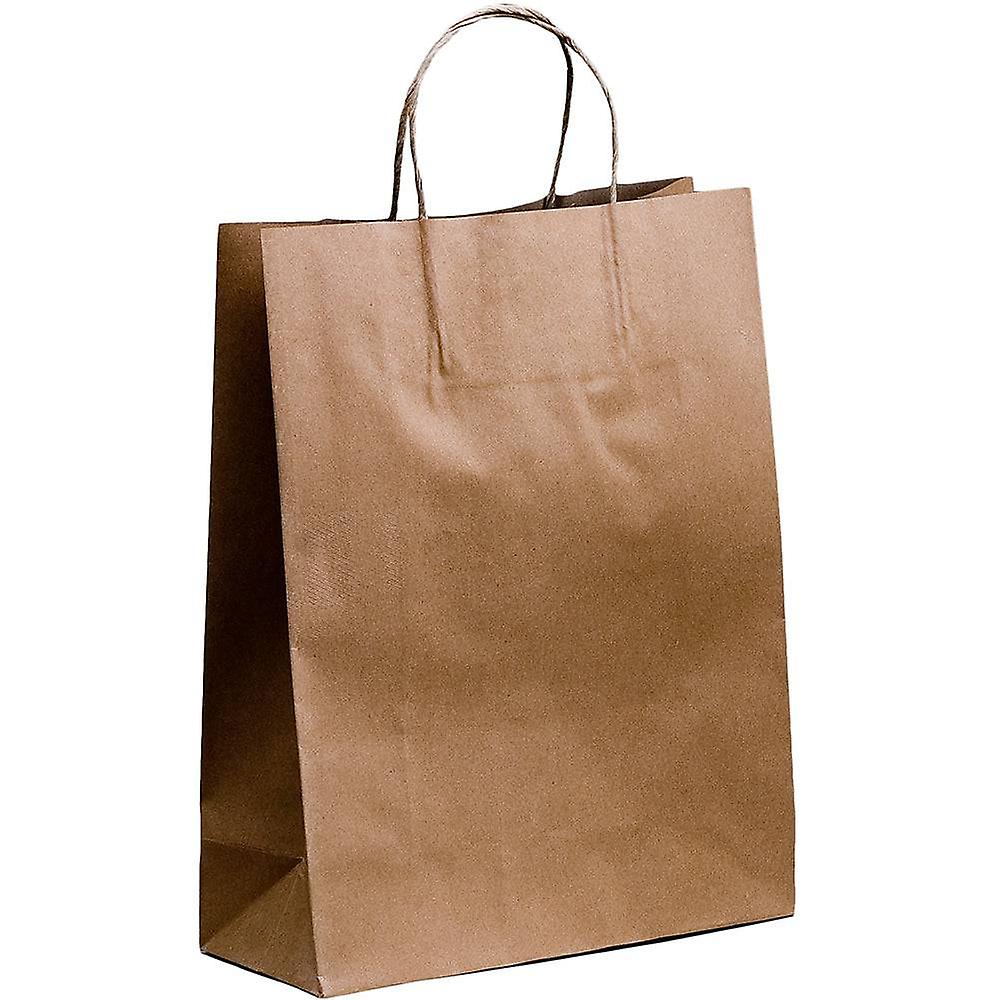 Small | 50 Pack Paper Carry Bags (brown)
