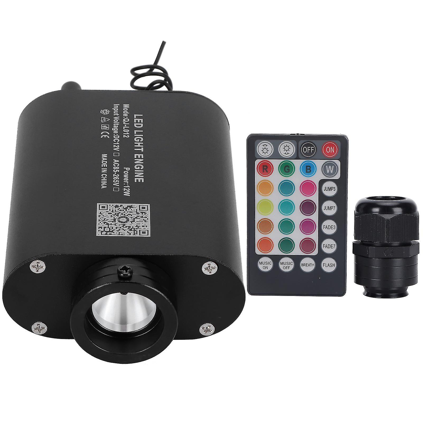 Fiber Optic Light Engine With Remote Control 12w Rgbw Ceiling Lighting For Bluetooth App