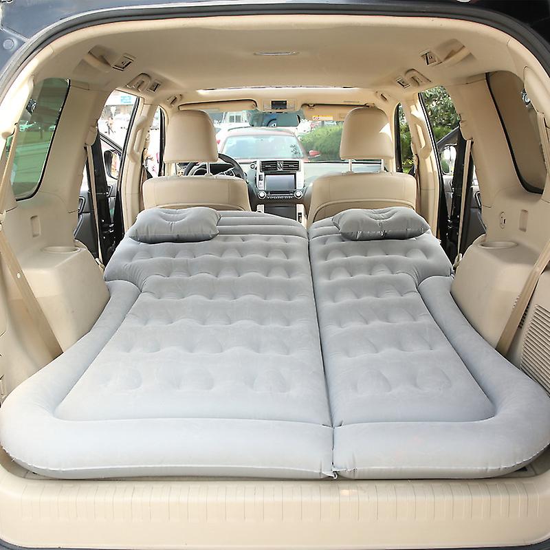 Cama inflável do carro, almofada de dormir do colchão de ar (cinza)