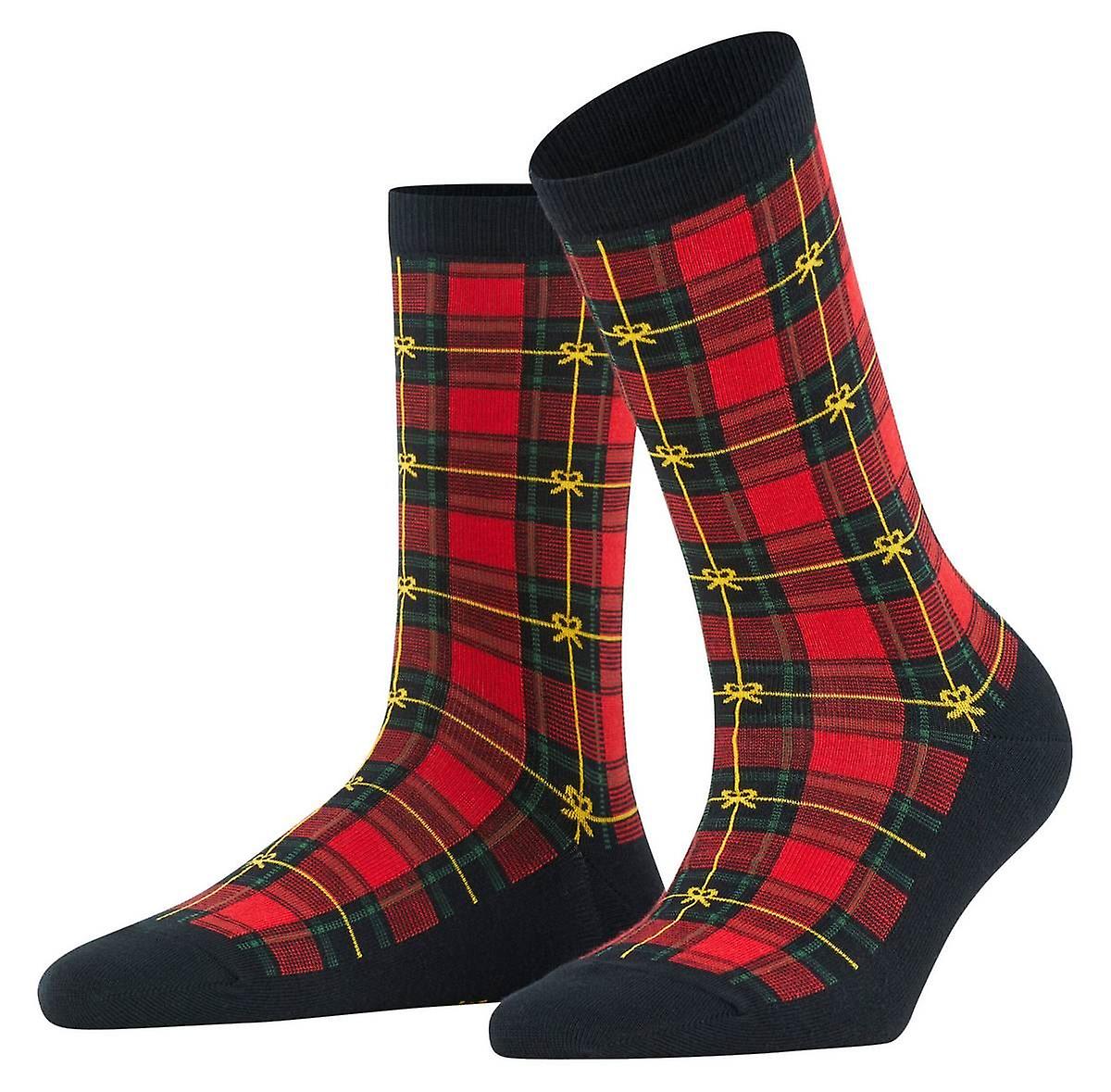 Burlington Merry X-Mas Socks - Black/Red/Green