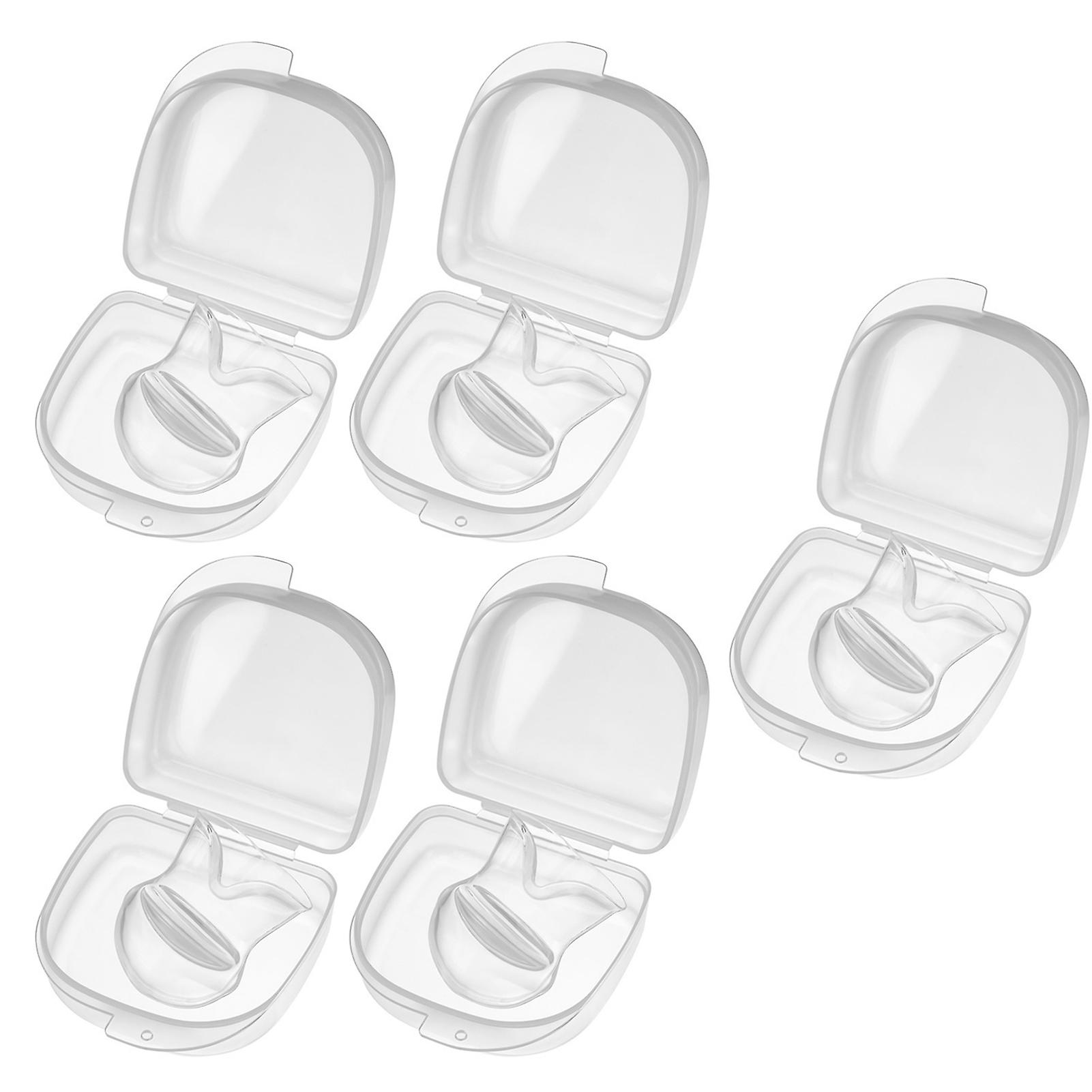 2/5 Piece Anti-Snoring Tongue Cover Tool Set Lightweight Reusable Snoring Corrector Health-Cares Product