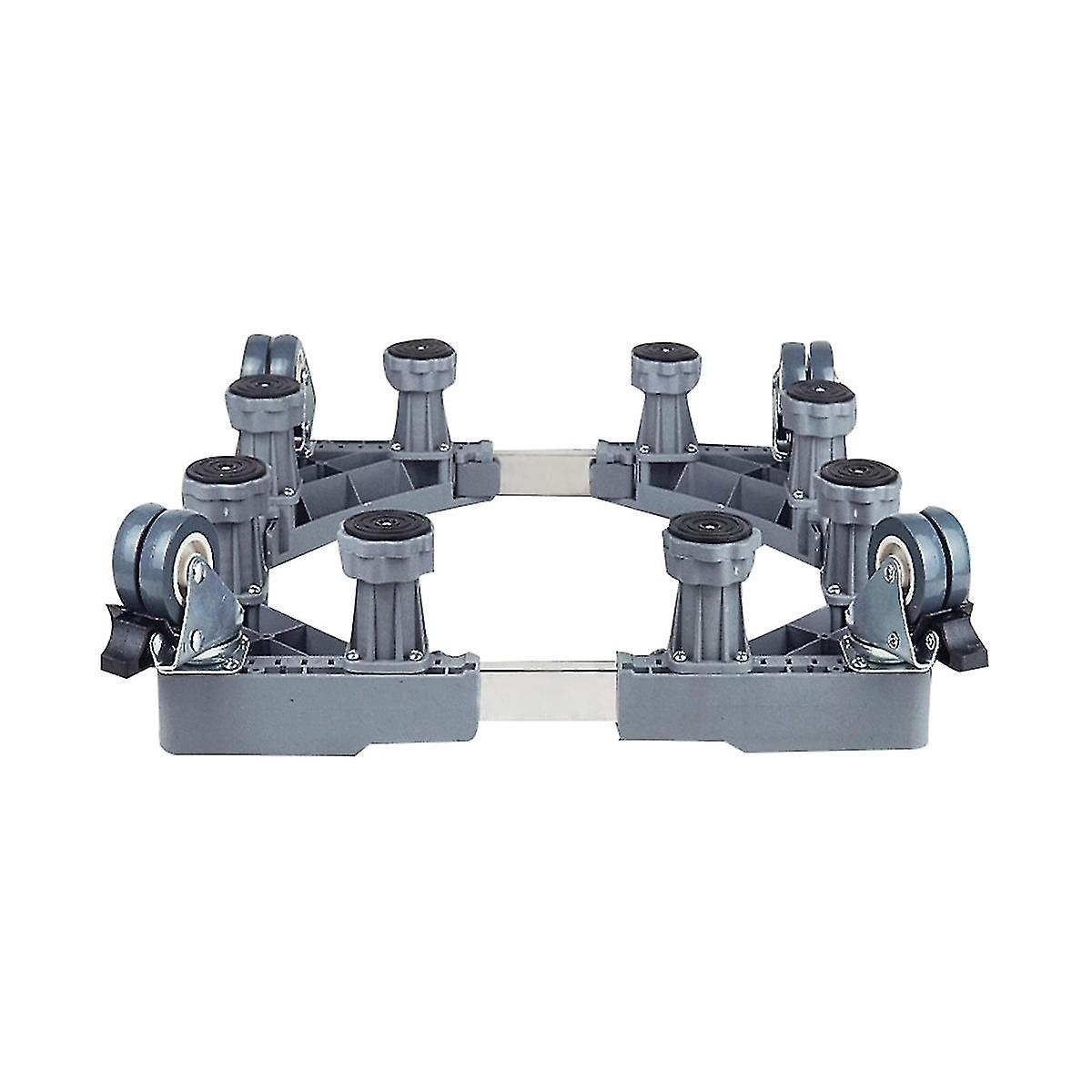 Washing Machine Stand Adjustable Refrigerator Raised Base Mobile Roller Bracket Wheel Home Bathroom