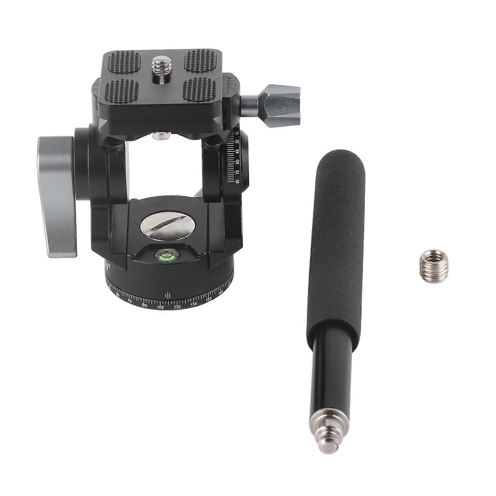 DT 03S SLR Camera Hydraulic Tripod Handle Aluminum Alloy Tripod Head Level Video Head Portable Damping Panoramic Photography Base