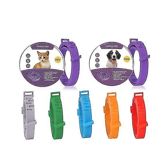 Calming Collar For Dogs Cats,adjustable Anxiety Relief Pheromone Calming Collars 60 Days Efficient Relieve Stress&relax For Small Medium Large Pets