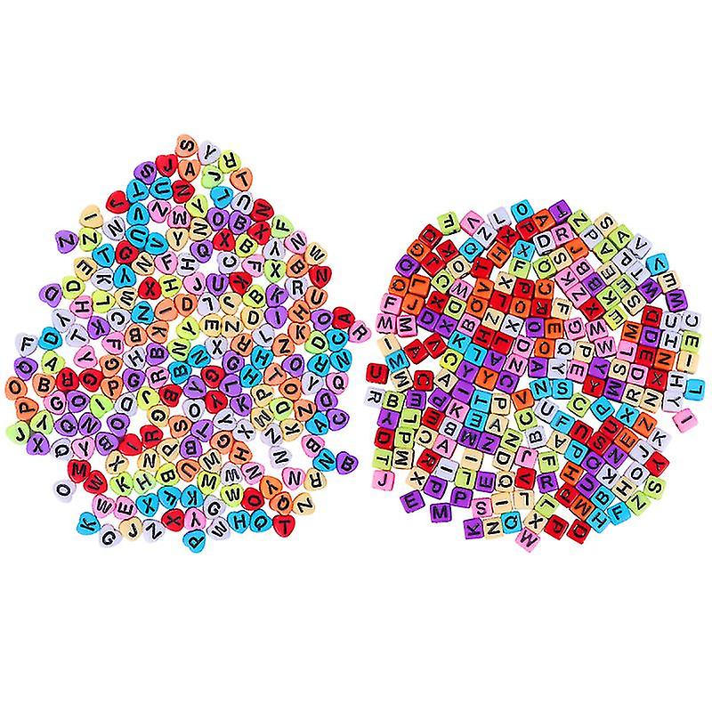 400pcs Acrylic Letter Beads