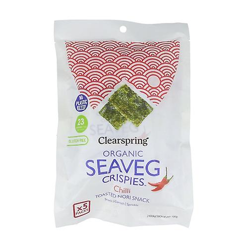 Toasted nori seaweed with chili snack 5 units of 4g