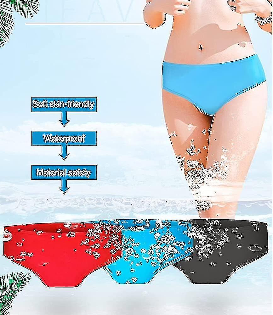 Badbyxor för kvinnor. Vattentät Beach Stretch Silikon Läckagesäker Period