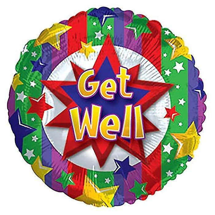 Stars Get Well Foil Balloon