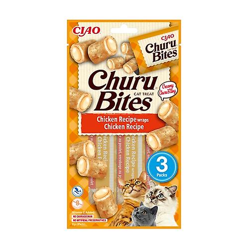 Churu Chicken Bites for Cats 3 packets of 10g (Chicken - Fish - Tuna - Meat)