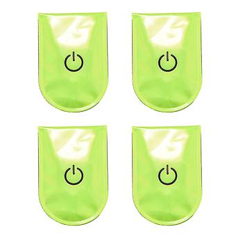 4x Outdoor Sports Led Safety Light Reflective Magnetic Clip On Strobe Running Walking Bike Cycling
