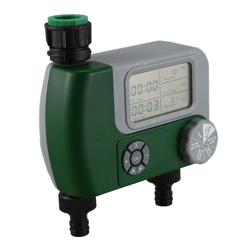 Dual Interface Watering Timer Device Smart Large Screen Digital Display Irrigation Tool