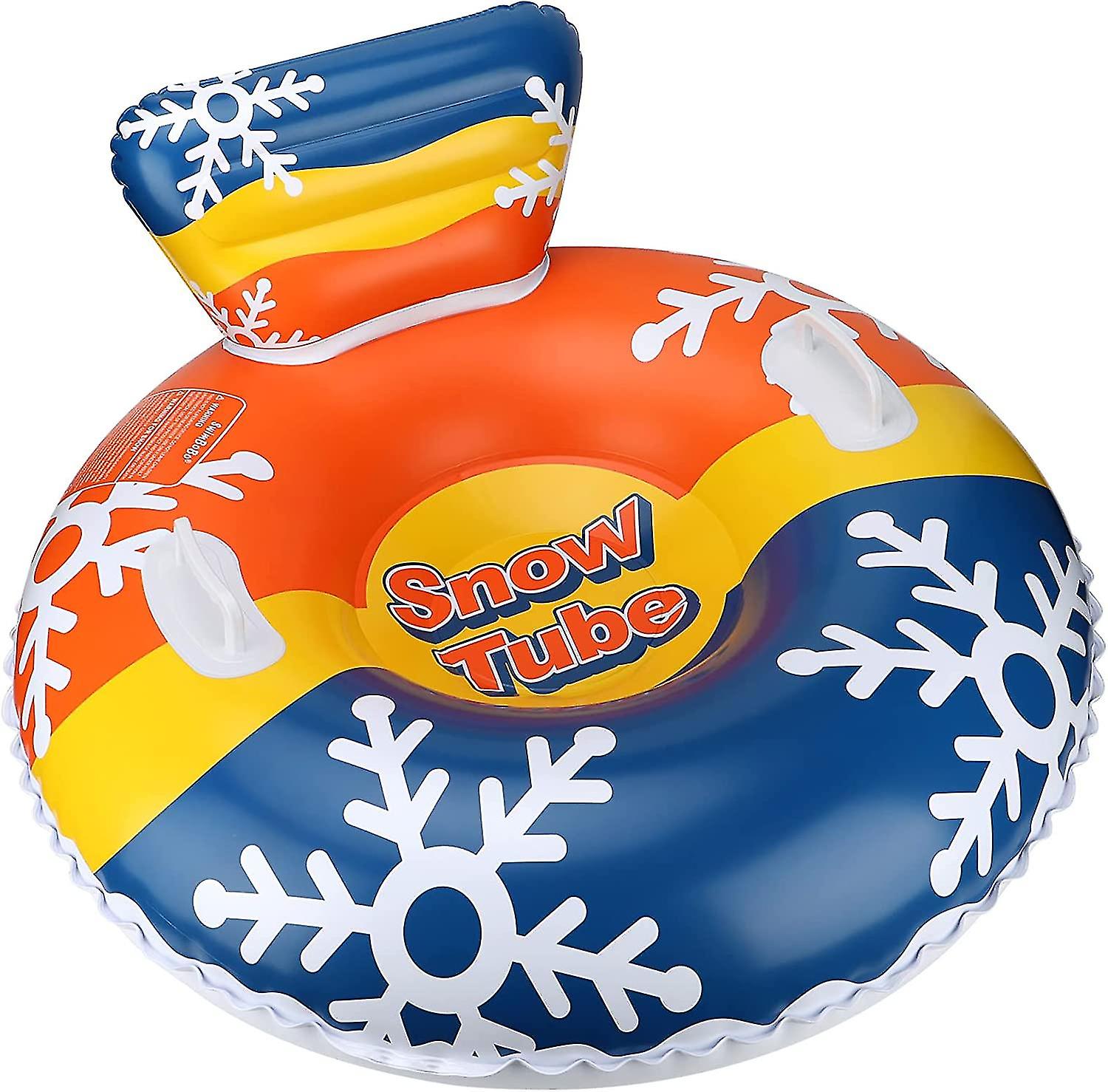 Snow Tube Inflatable Snow Sled For Kids And Adults With Backrest