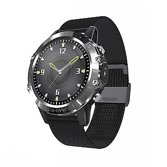 P8 1,3-Zoll-Farbe Voll-Touchscreen Wasserdichte Gesundheitsüberwachung Bluetooth Smart Watch - Schwarz