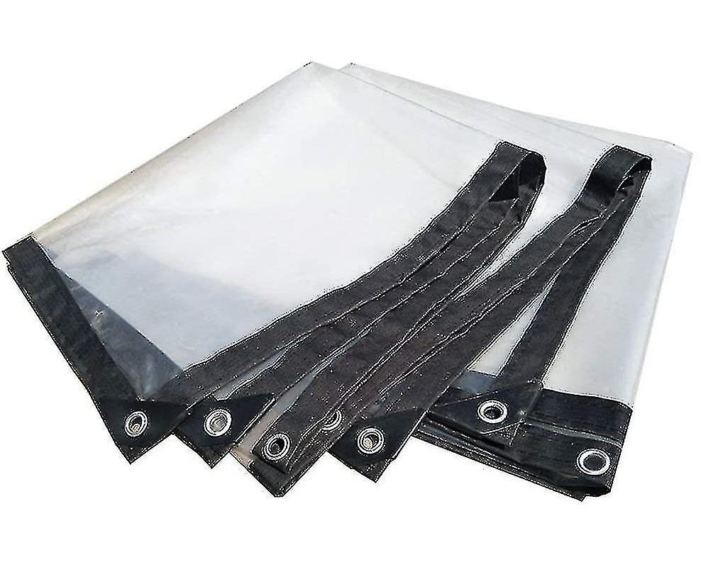 Bâche imperméable à œillets, transparente, pliable