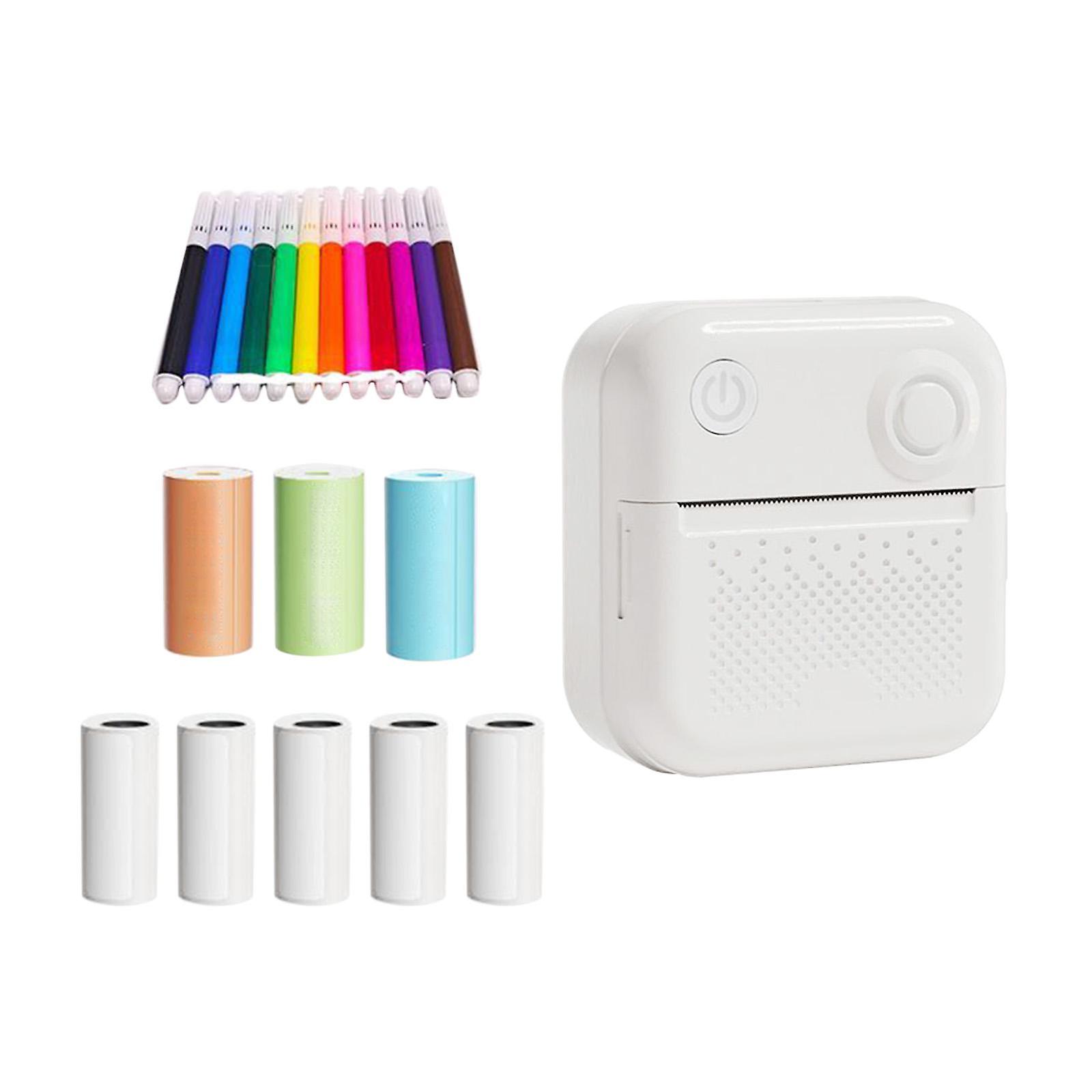 Mini imprimante d’étiquettes thermiques Étiqueteuses sans encre pour les produits Organisation de la maison blanc