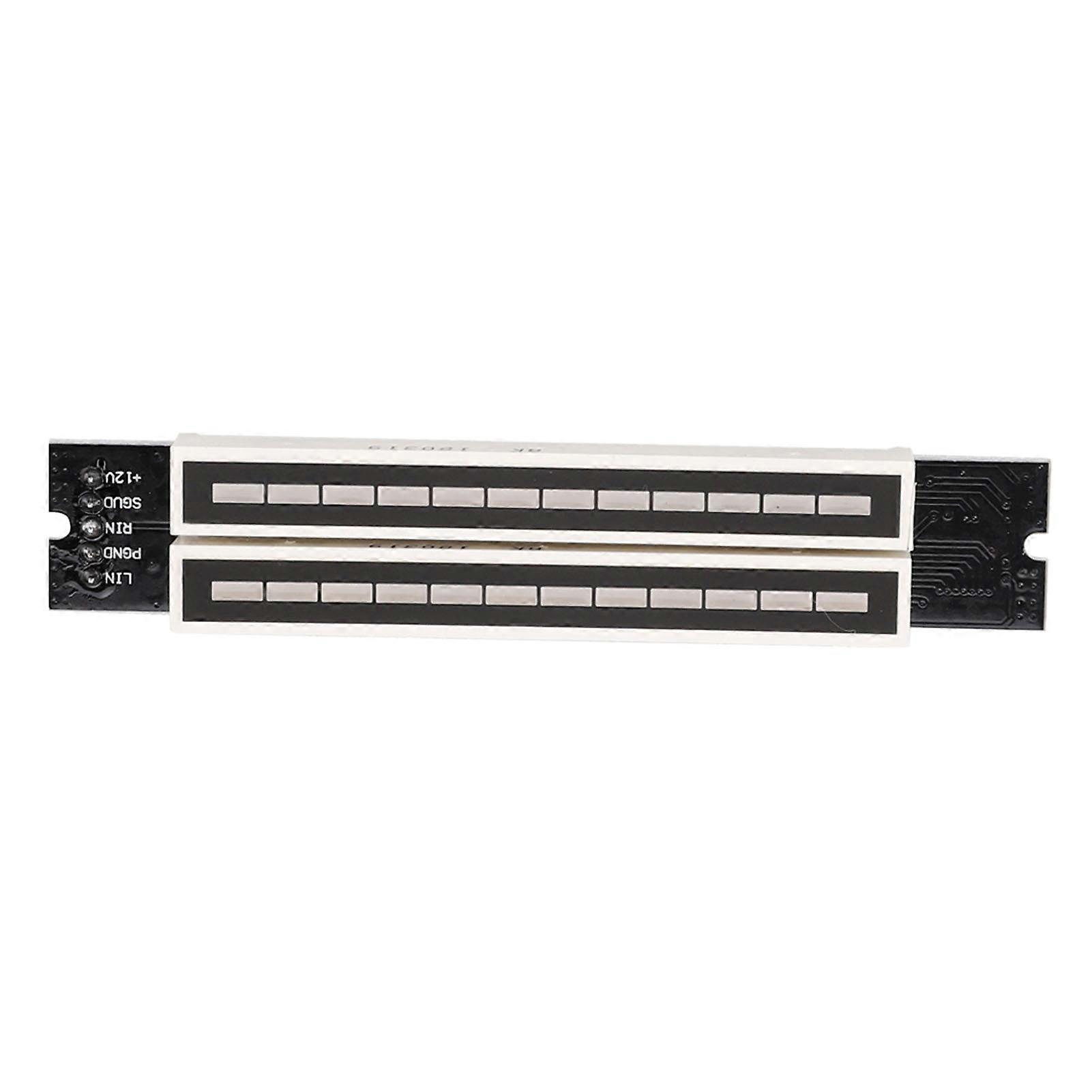 Dual 12 Stereo Level Indicator Adjustable Light Speed Level Meter Board Module with AGC Mode A-B
