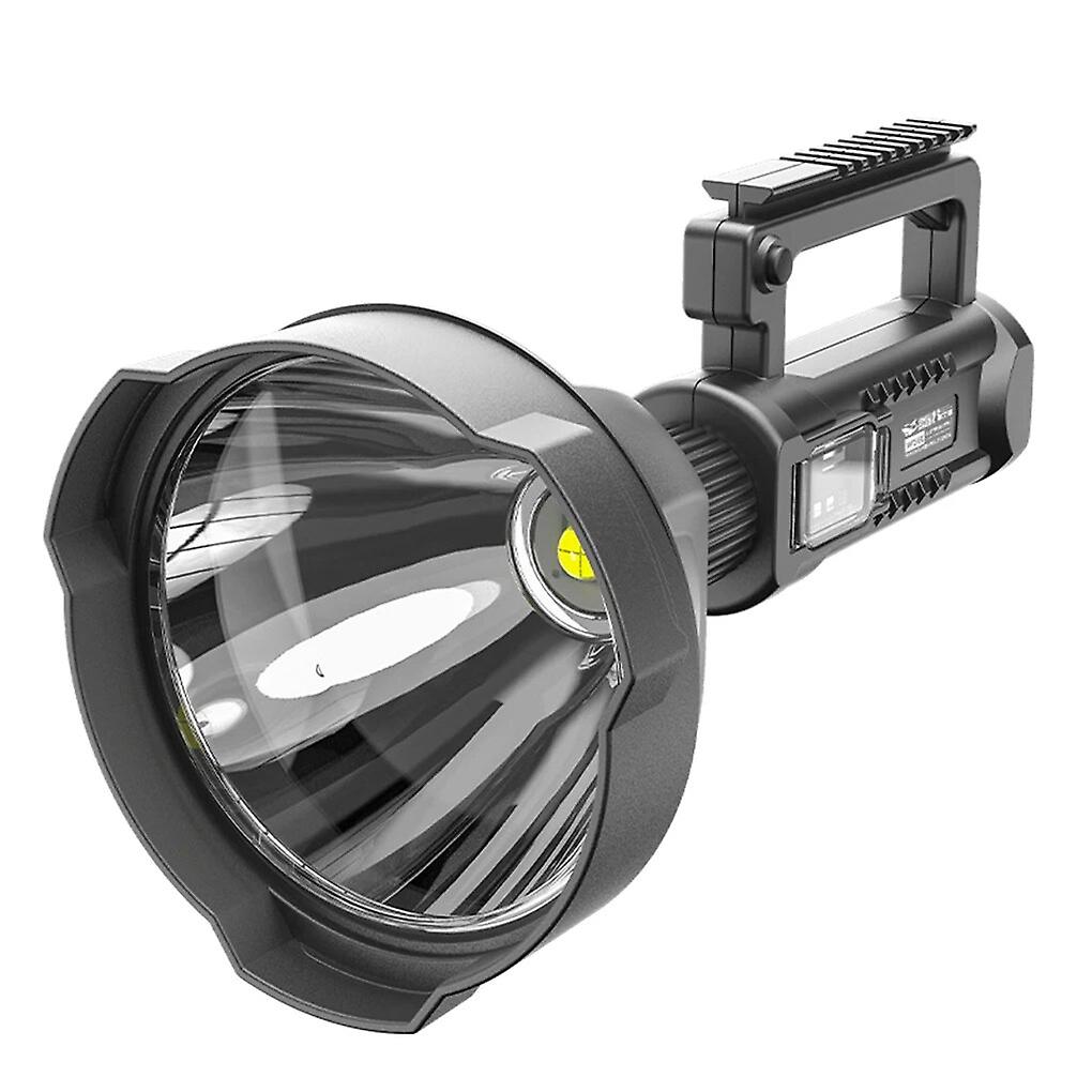 Led Flashlight Super Bright Rechargeable 1500m Long Range 4 Mode Battery Display With Tripod Big Head Patrol Lamp Accessories
