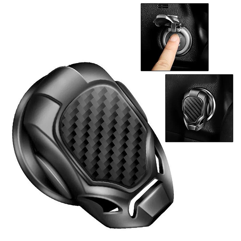 Universal Car Auto Ignition Engine Start Stop Button Decor Ring Trim Cover Cap Start Button Protective Cover