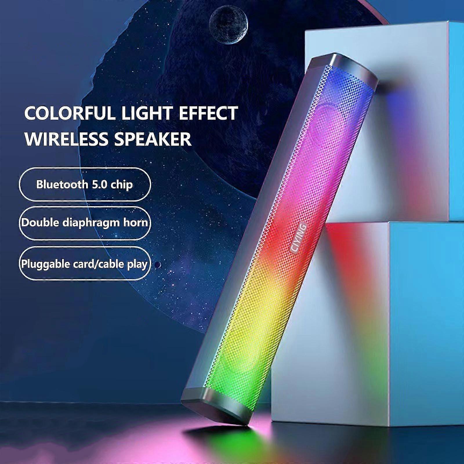 Wireless Bluetooth Speaker Intelligent Bass , Rgb Color Light Strip Car Computer Card Audio, Suitable For The Home To Always Provide Gifts