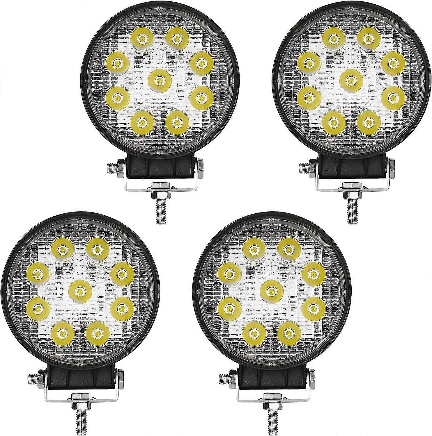 4pcs car LED work light mini 9 round light 27W auxiliary light modified headlight engineering projector headlight