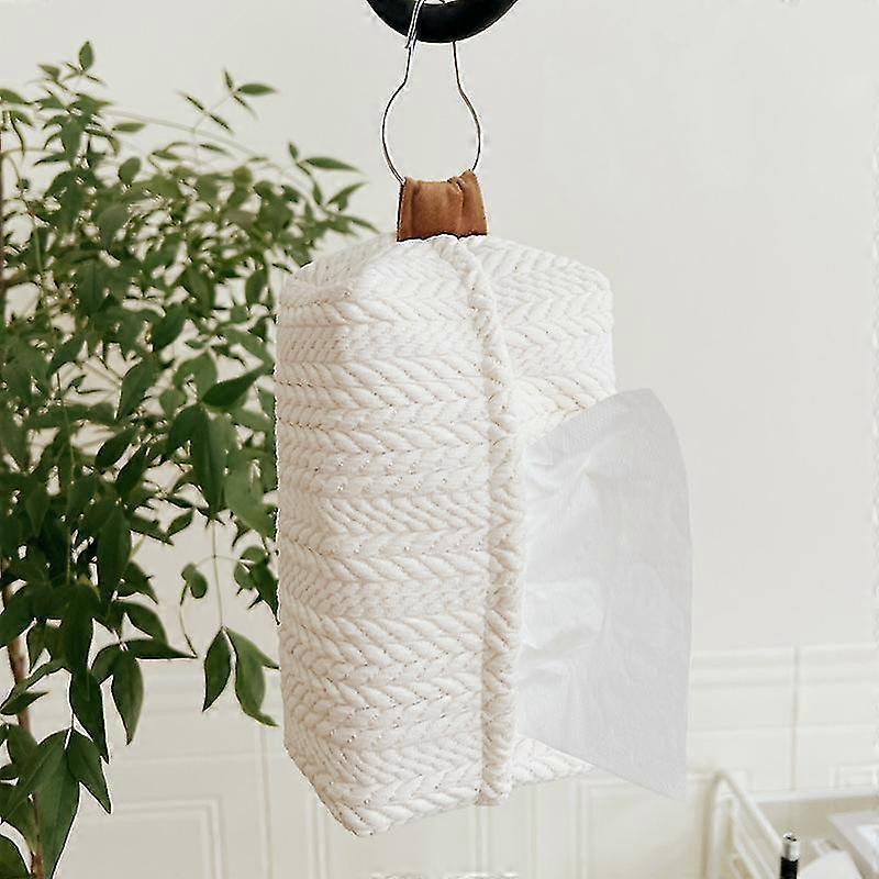 Table Paper Towel Storage Bag Cloth Tissue Drawer White