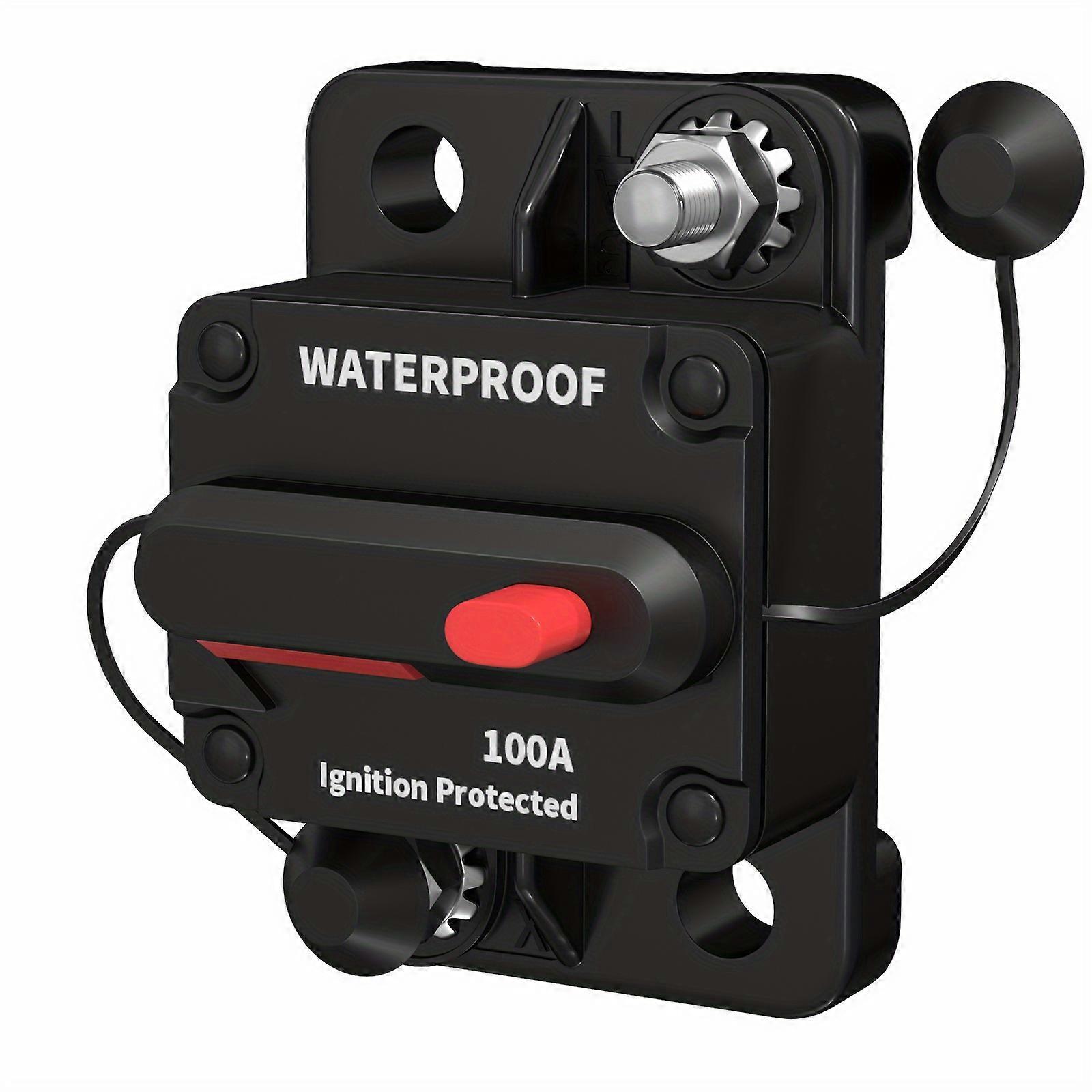 100 Amp Circuit Breaker Manual Reset Switch For Boat Trolling Motor Marine ATV Trailer Vehicles Stereo Audio