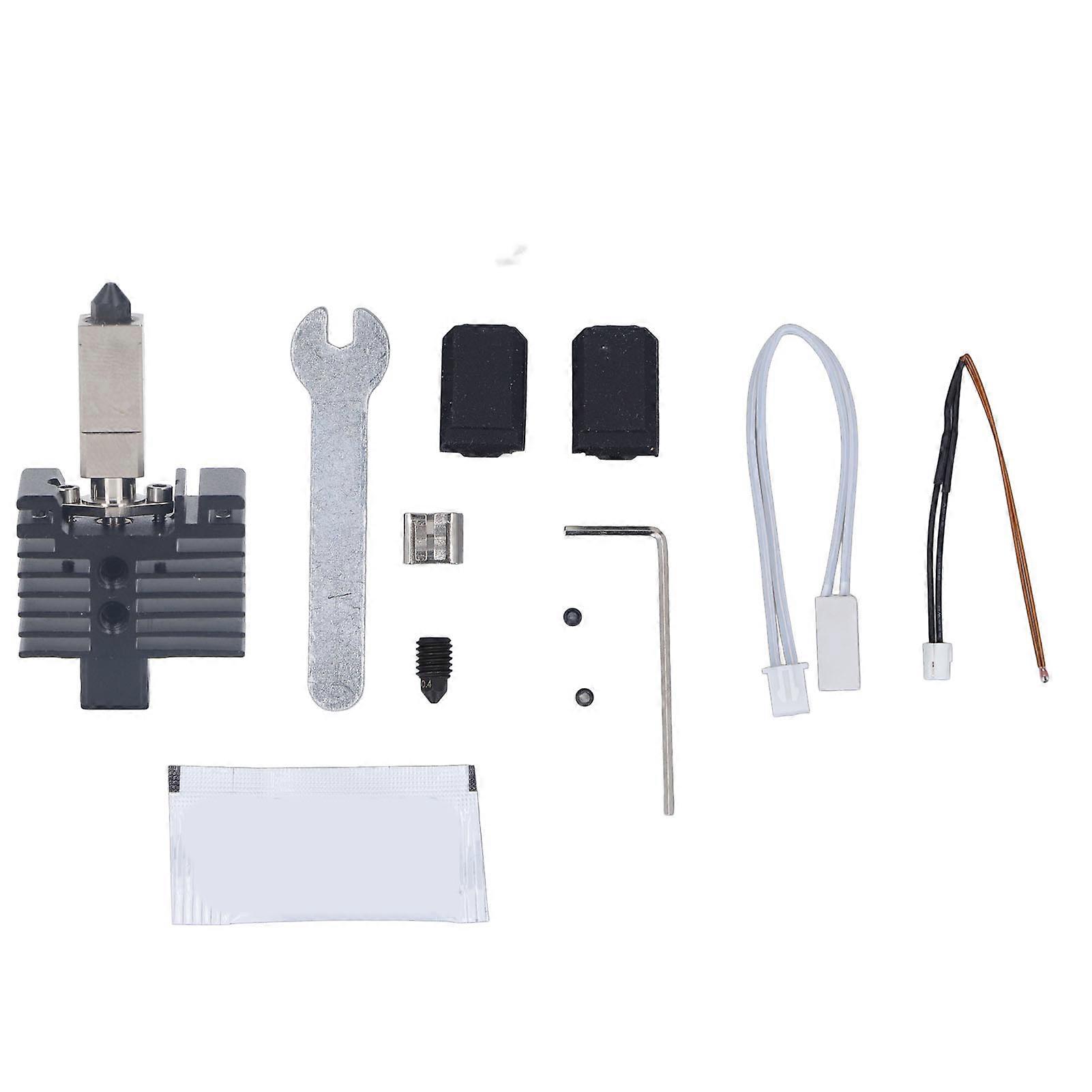 طقم الطارد Hotend القابل للفصل 0.4 مم فوهة الصلب المقوى ترقية طقم النهاية الساخنة لطابعة Bambu Lab X1 P1P ثلاثية الأبعاد
