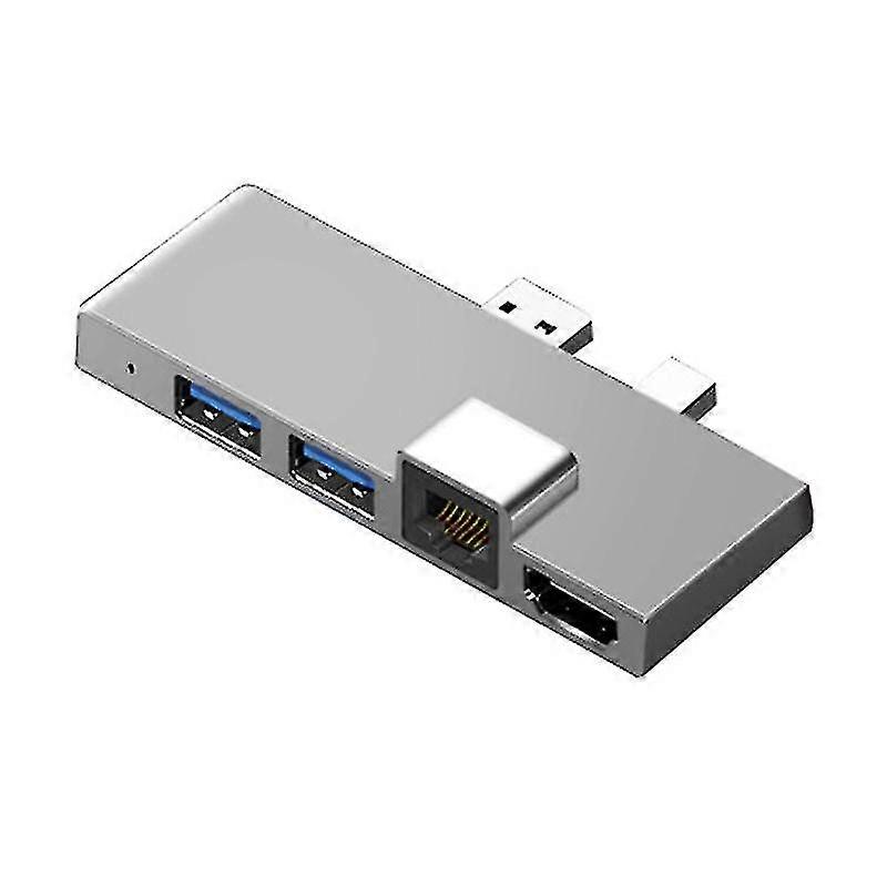 For Surface Pro 4 5 6 Docking Station Hub With 4k -compatible Tf Card Reader Gigabit Ethernet 2 Usb-B7_Sep
