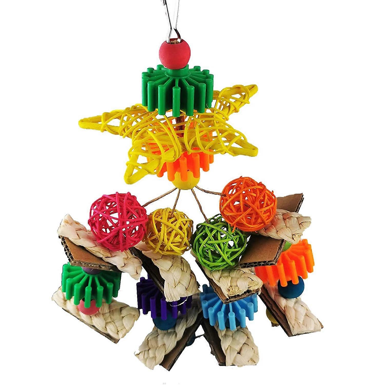 Bird Parrot Toys,Parrot Chewing and Climbing Toys, for Small Parrots, Budgies, Macaws,Bird Cage Accessories Decoration