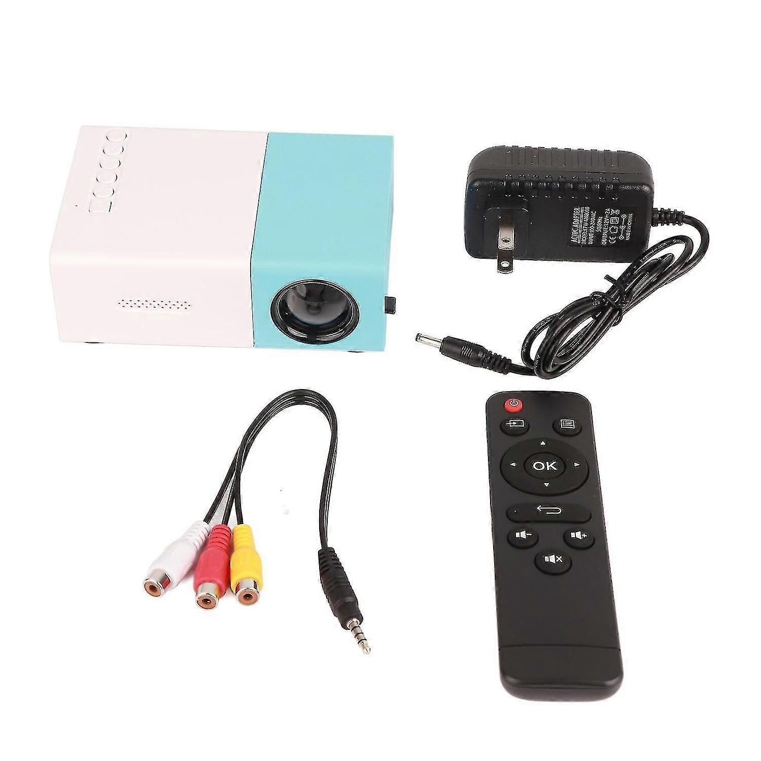 CN Plug Portable HD LED Home Theater Projector for Cellphone - Small Size, Real Color Display (Blue/