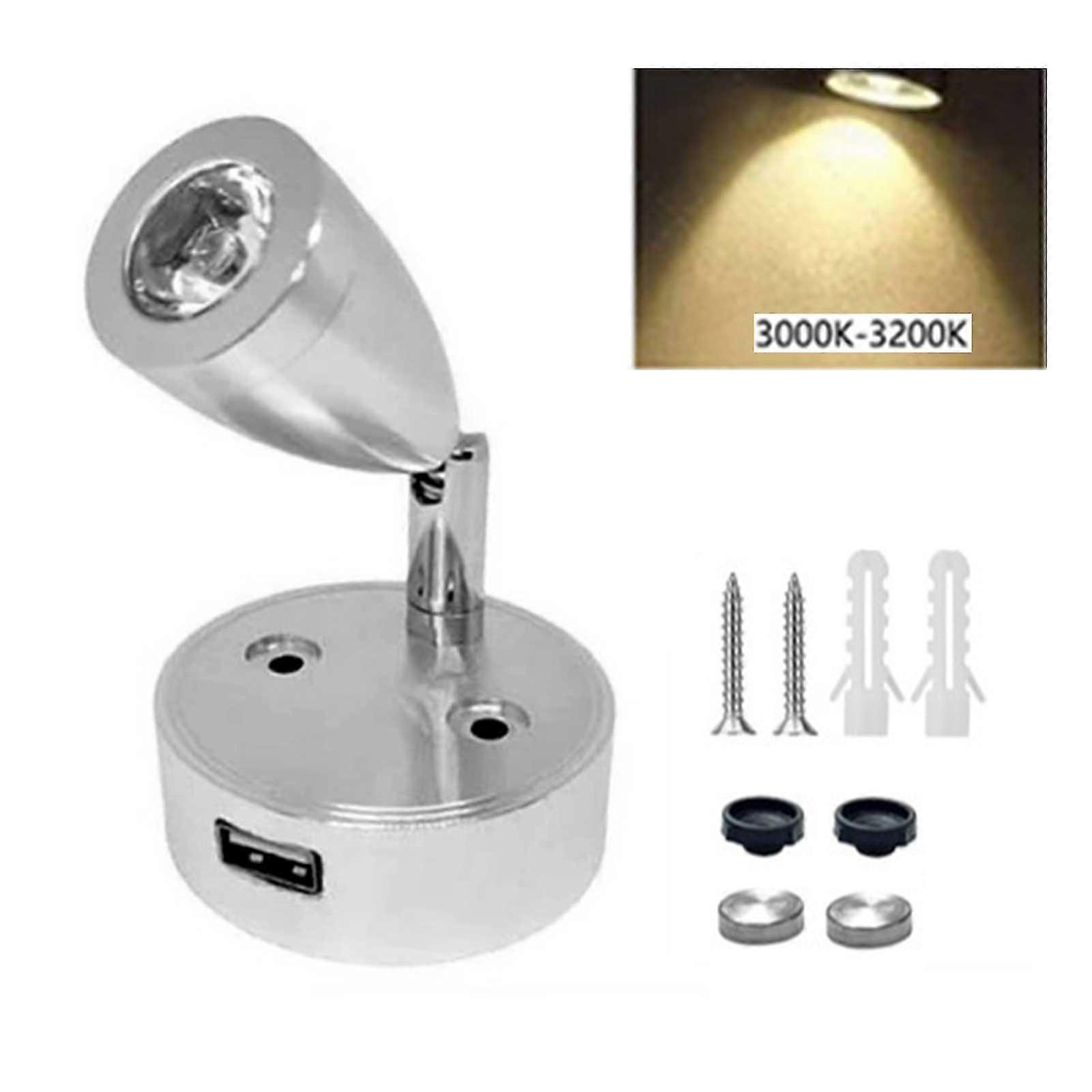 Household Wall Lamp Rechargable Reading Light Rv Campervan Usb Bedside Led Light