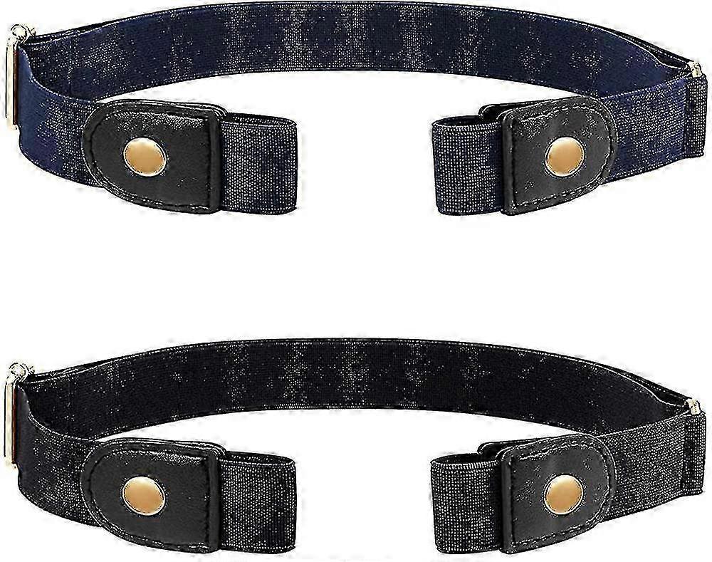 2 piezas cinturón ajustable sin hebilla cinturón elástico cinturón invisible sin hebilla