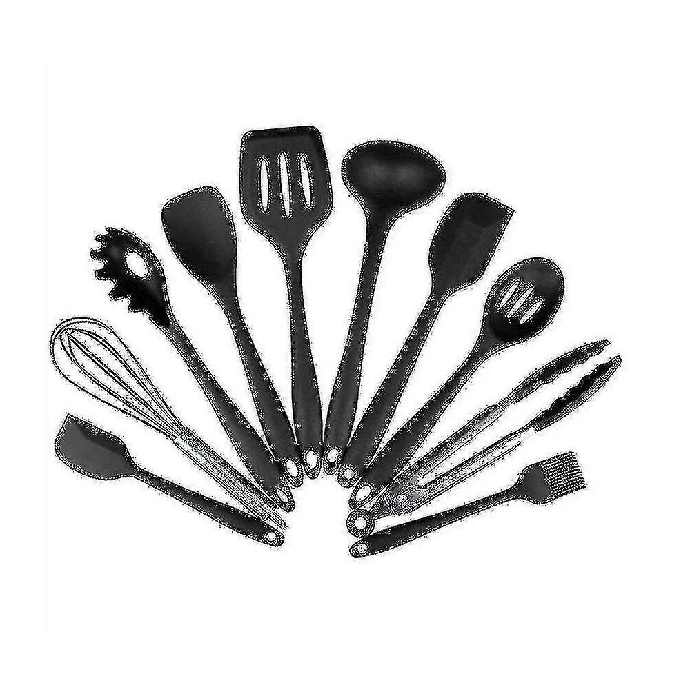 1set Silicone Cooking Utensils Sets Heat Resistant Kitchenware Baking Utensils Kitchen Cooking Tools
