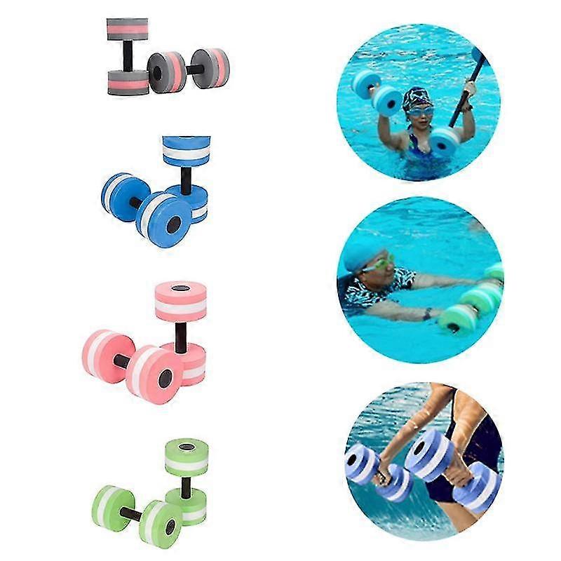 Water Aerobic Dumbbells - Triangle Foam Pool Exercise Equipment, 1 Pair For Aquatic Fitness