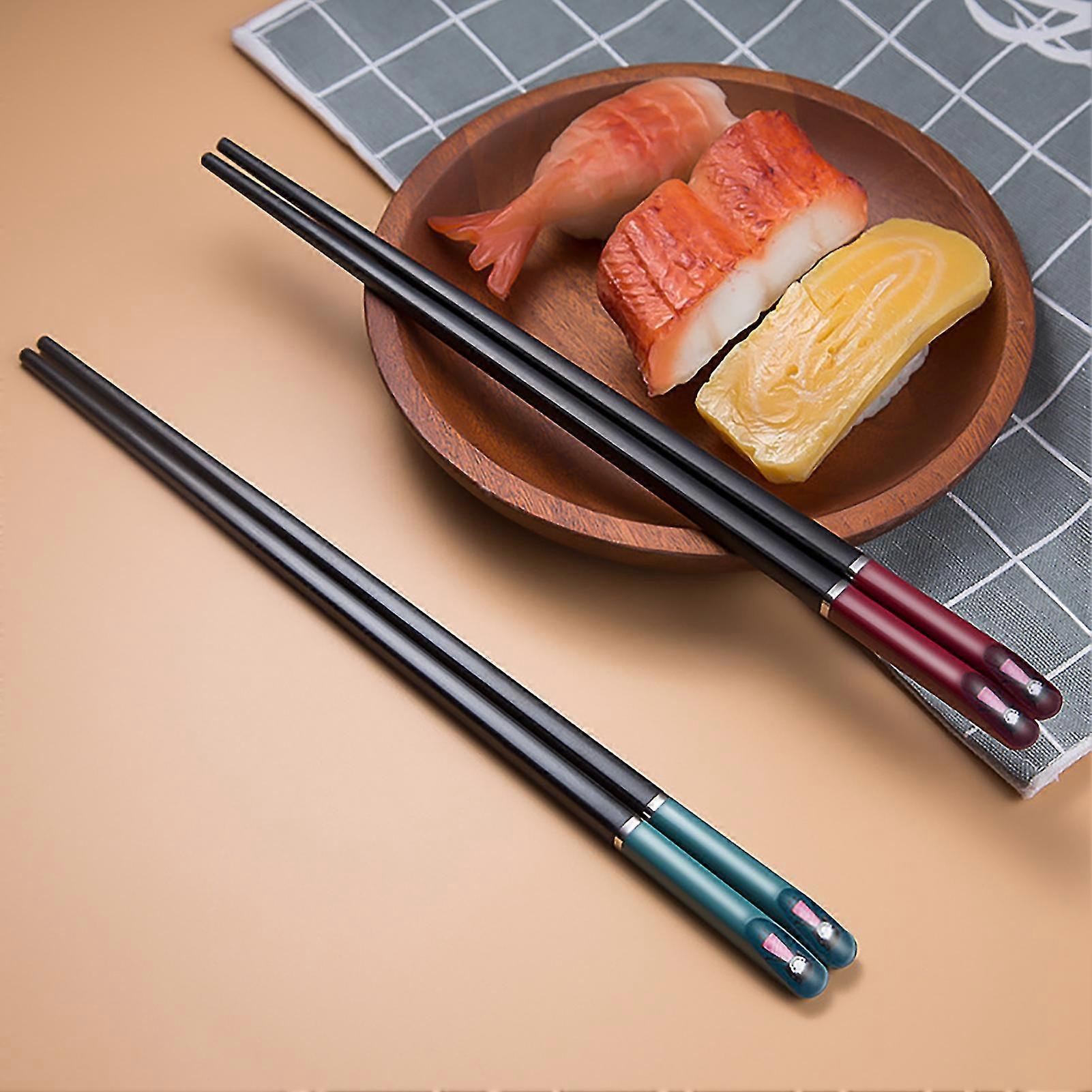 5 Pairs Alloy Chopsticks Kitchen Utensils for Home