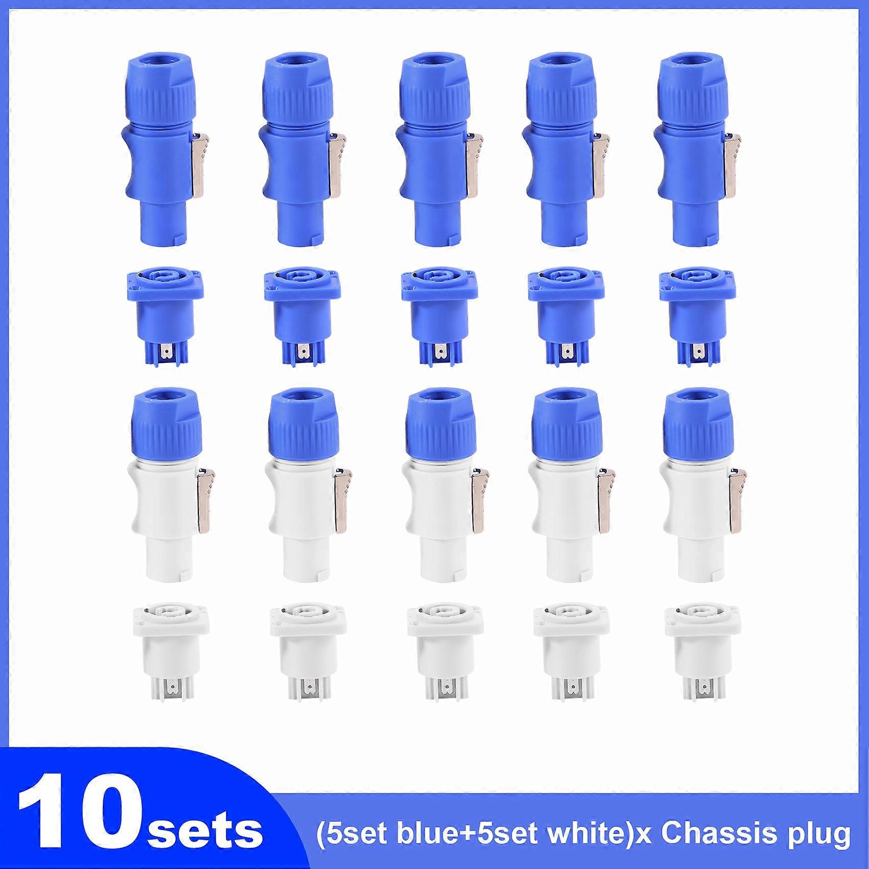 Produktbild von 10 Stücke 3 PIN 20A 250 V AC Powercon Anschlussbuchse NAC3MPA-1 NAC3MPB