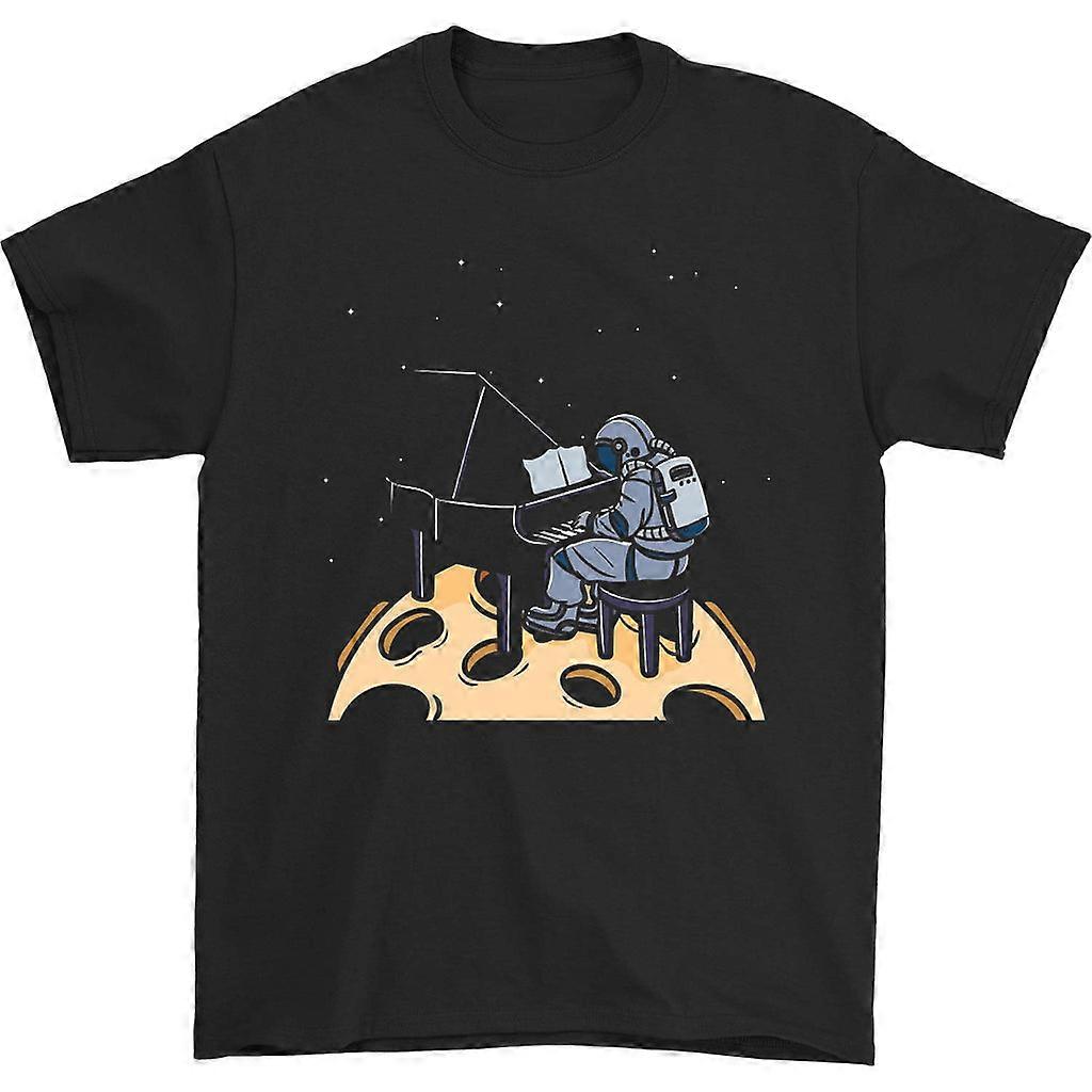 Pianist Astronaut Moon Space T-shirt