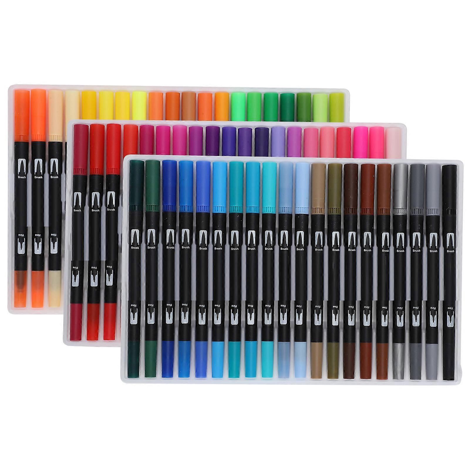 Washable Watercolor Pen Set Marker Double Tip for Children Student Drawing Painting Tool60 Colors