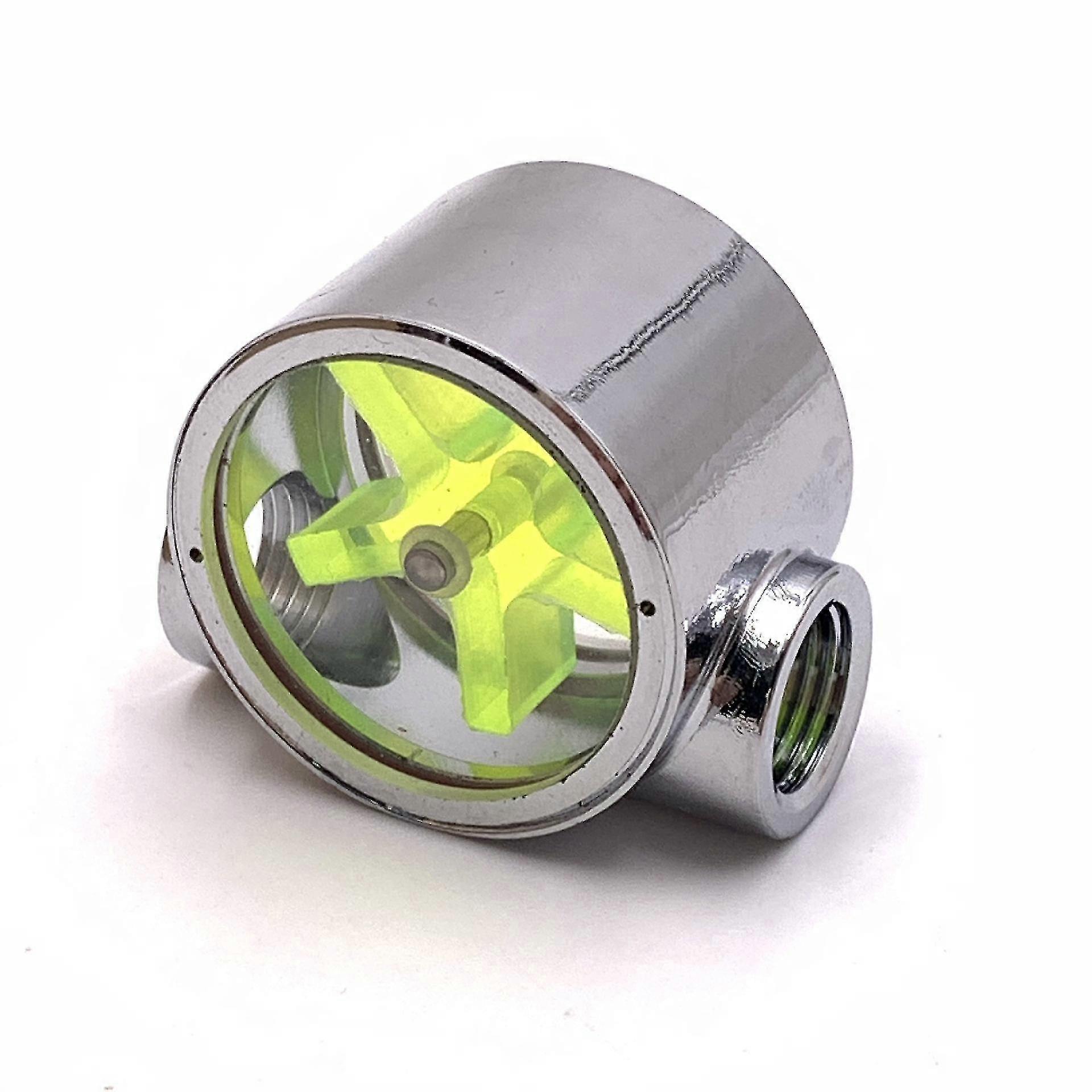 Water Flow Indicator,  Standard Female To Female Thread Sight Flow Indicator  Water Cooling Flow Indicator(1pc, Yellow) -JA