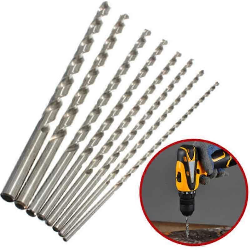Borr Extral Lång Rak Skaft Borr 2-6mm Diameter För Elektriska Borrar Idealisk För Trä Aluminium Fri frakt