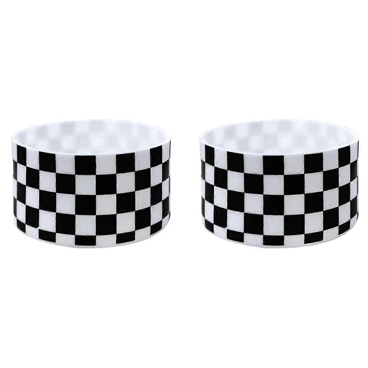 Checkered Pattern Protective Silicone Boot Cover, Silicone Protective Cover, Insulated Cup Cover