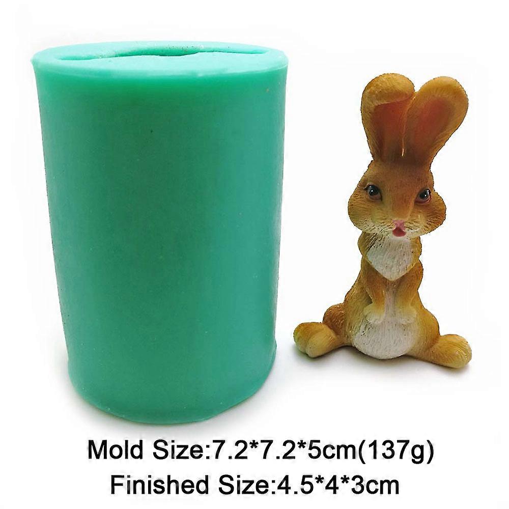 3D Kanin Silikonform For Fondant Kake Dekorasjonsverktøy Påskehare  Sjokolade Dessert Mousse Bakeleire Gipsharpiks Form | Fruugo NO, image size:1000x1000