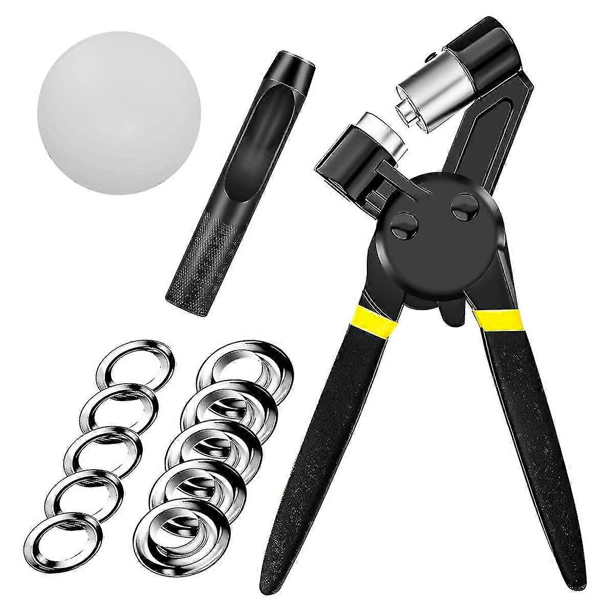 3/8 Inch Grommet Tool Kit,handheld Hole Punch Pliers Mini-type Manual Eyelet Machine With 300 Pcs G