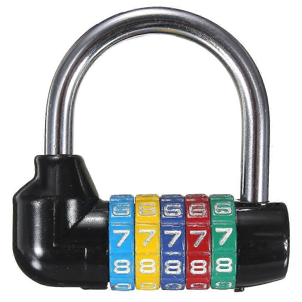 Resettable Zinc Alloy 5 Digit Combination Padlock Code Password Lock For Travel