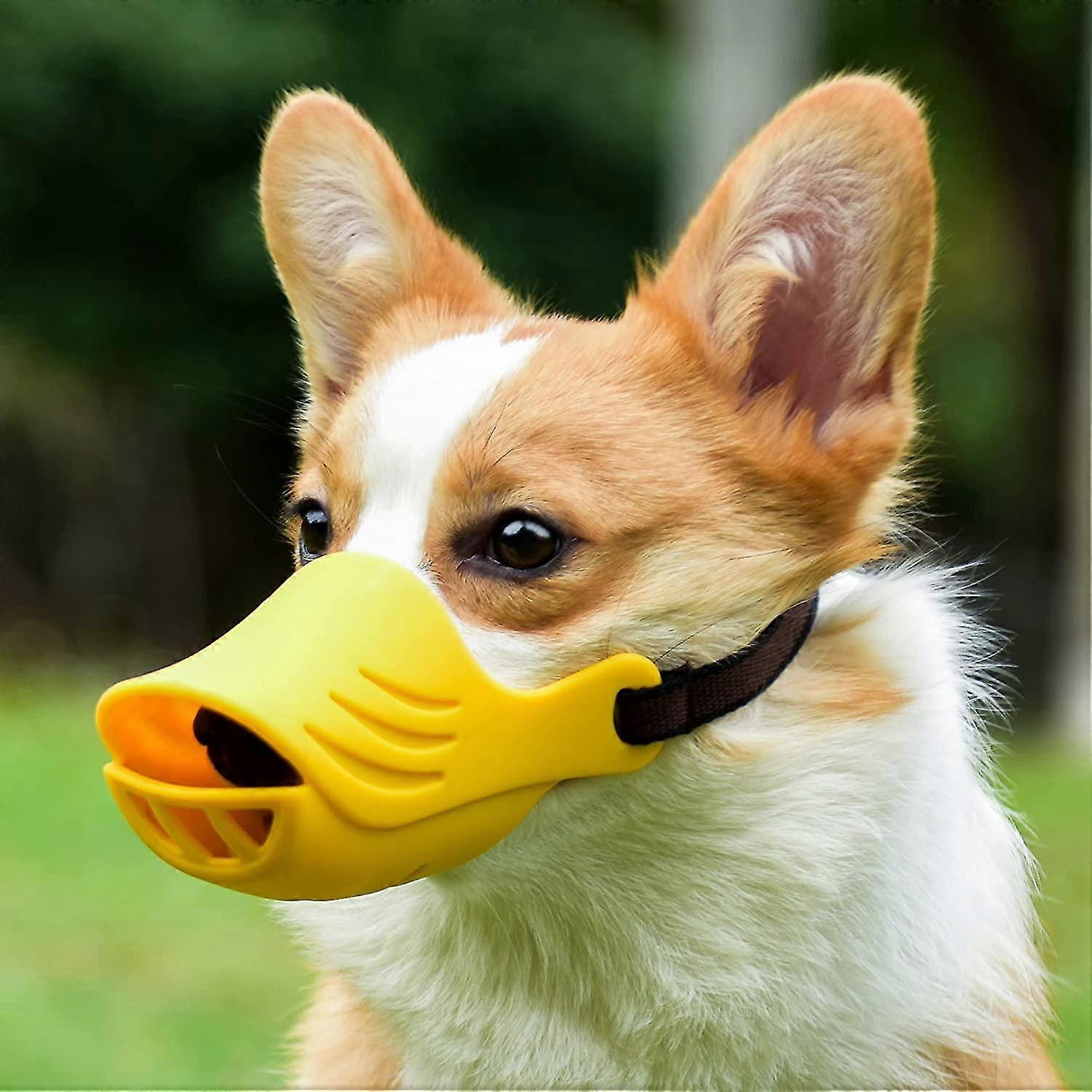 Dog Muzzle For Small Medium Dogs, Soft Silicone Dog Mouth Cover With Adjustable Straps To Prevent Biting And Chewing.l