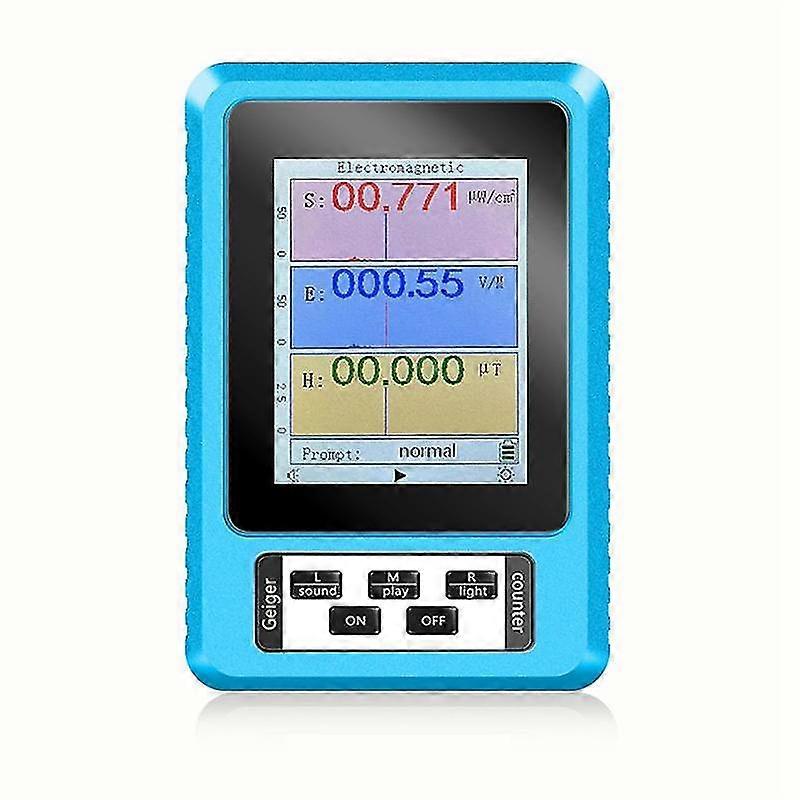 Xr2 Br-9a Handheld Electromagnetic Radiation Detector High Precision Electromagnetic Radiation Tester Blue