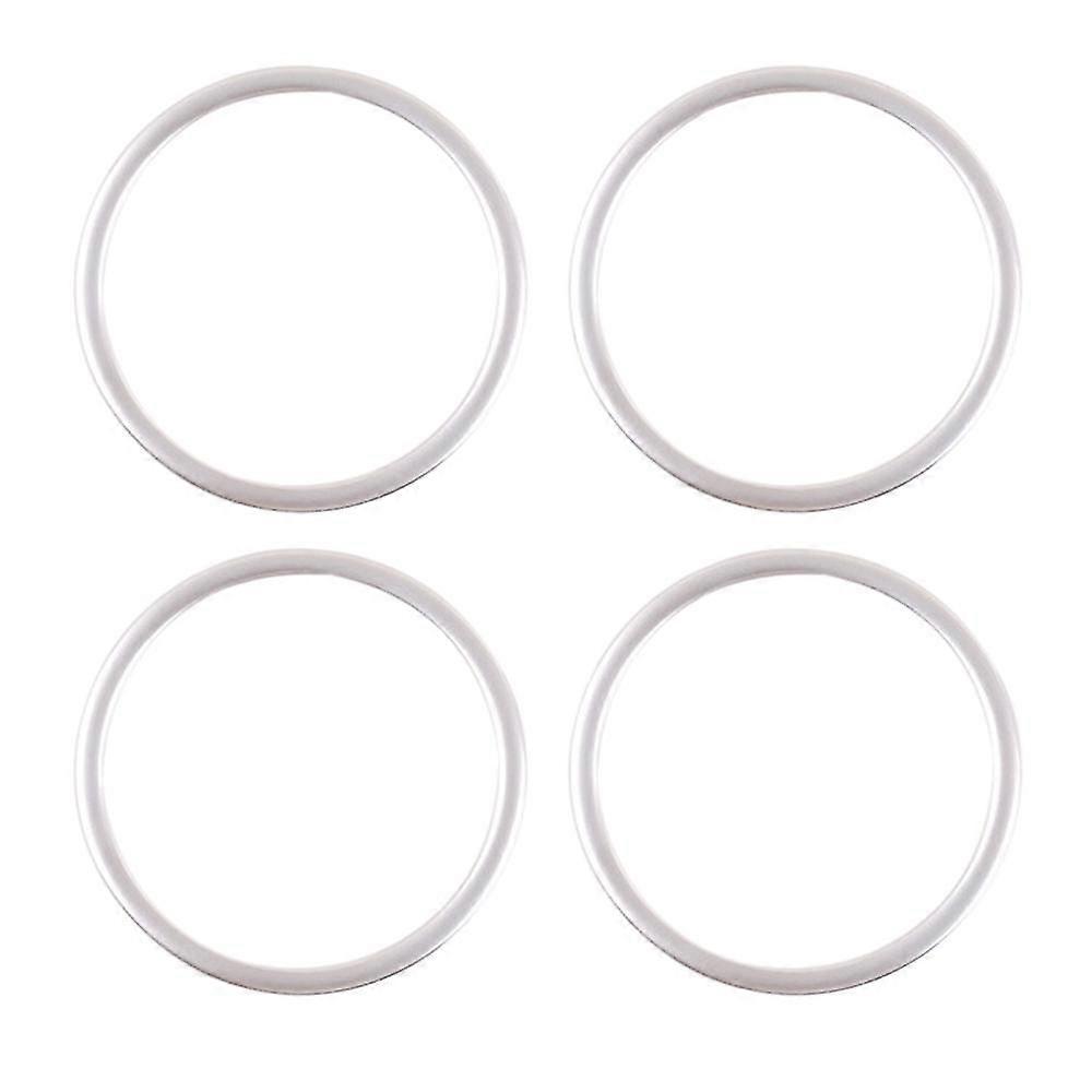 4pcs Stainless Steel Side Door Audio Speaker Cover Decorative Ring Cover Trims For- X5 E70 2008-201